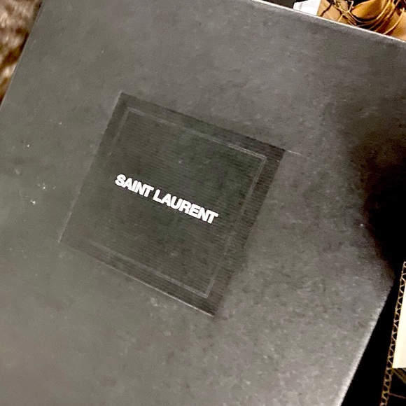 Brand New Saint Laurent Andy Studded White Sneaker - Picture 3 of 3